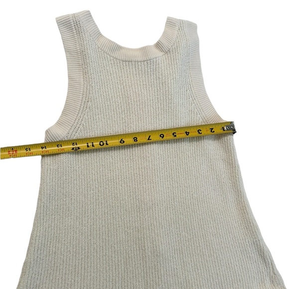 Moth by Anthropologie Cream Button Up Back Knit Sleeveless Top Size XS - Picture 13 of 17